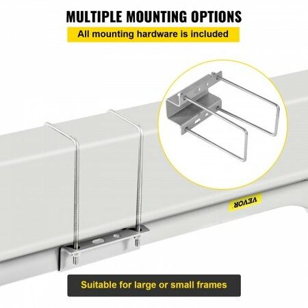 Boat Trailer Guide-on, 22", 2PCS Steel Trailer Post Guide ons, with White PVC Tube Covers, Complete Mounting Accessories Included, for Ski Boat, Fishing Boat or Sailboat Trailer