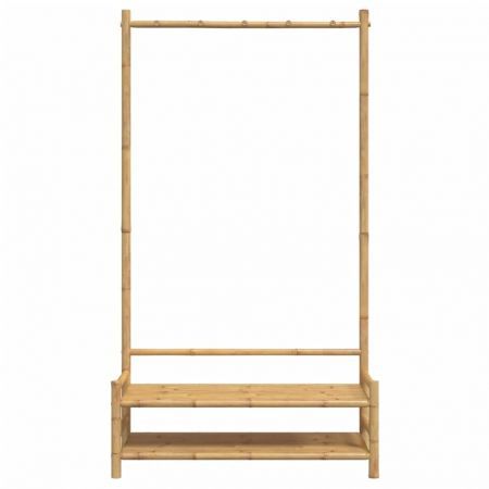 Clothes Rack with Shelves 103x40x183 cm Bamboo