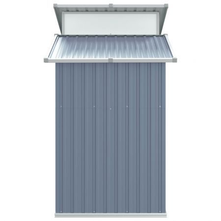 Garden Shed Grey 270x130x208.5 cm Galvanised Steel