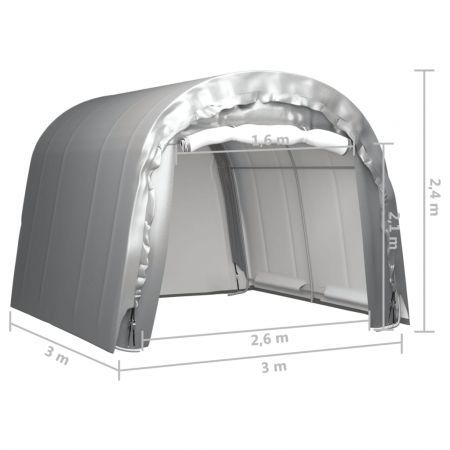 Storage Tent 300x300 cm Steel Grey