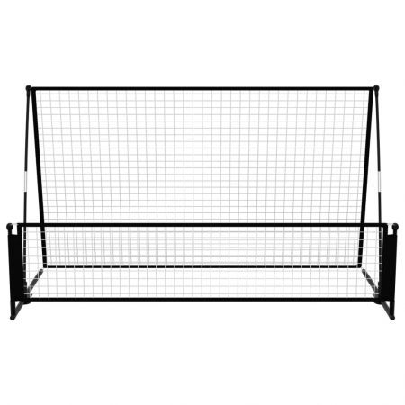 2 in 1 Soccer Rebounder Football Goal 202x104x120 cm Steel