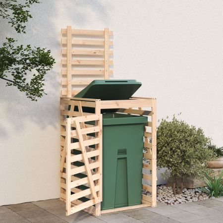 Wheelie Bin Storage 84x90x128.5 cm Solid Wood Pine