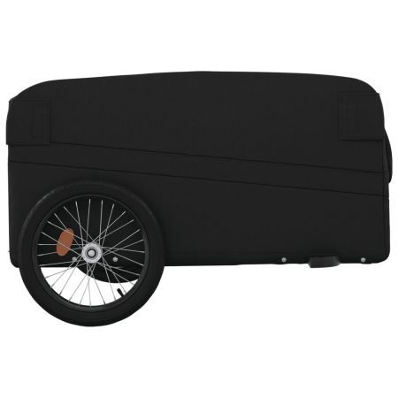 Bike Trailer Black 45 kg Iron