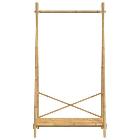 Clothes Rack with Shelf 102x50x190 cm Bamboo