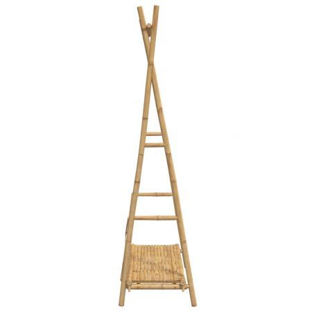 Clothes Rack with Shelf 102x50x190 cm Bamboo