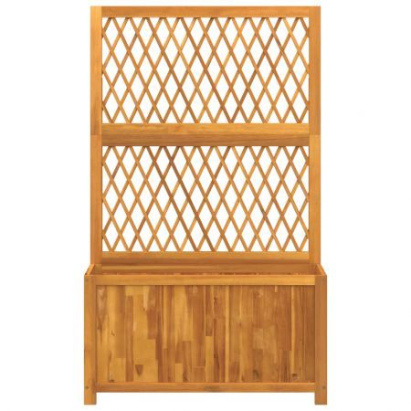 Planter with Trellis 100x32x165 cm Solid Wood Acacia