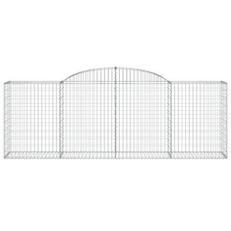 Arched Gabion Baskets 2 pcs 300x50x100/120 cm Galvanised Iron