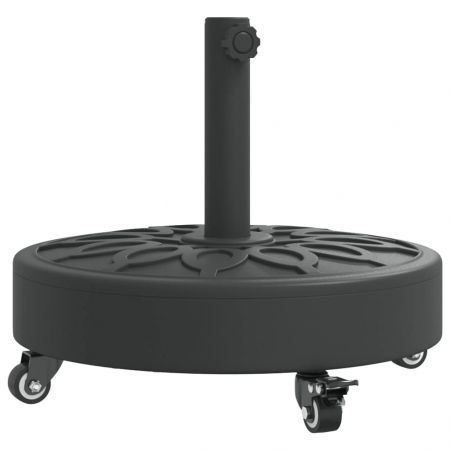 Parasol Base with Wheels for Ø38 / 48 mm Poles 27 kg Round