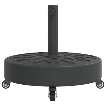 Parasol Base with Wheels for Ø38 / 48 mm Poles 27 kg Round