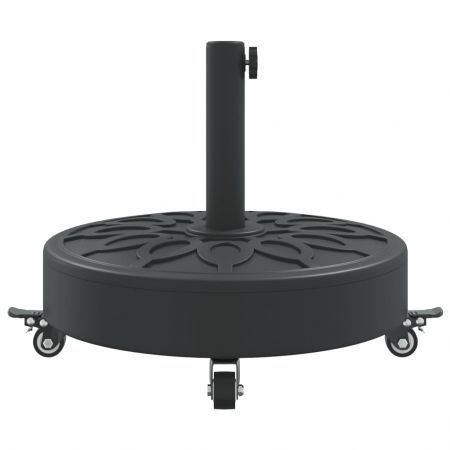 Parasol Base with Wheels for Ø38 / 48 mm Poles 27 kg Round