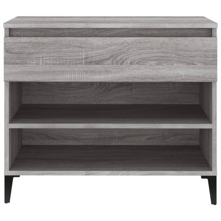 Shoe Cabinet Grey Sonoma 70x36x60 cm Engineered Wood