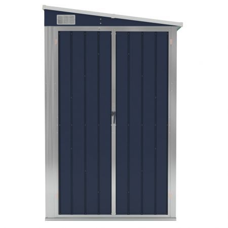 Wall-mounted Garden Shed Anthracite 118x382x178 cm Steel