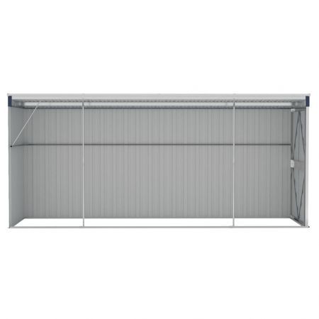 Wall-mounted Garden Shed Anthracite 118x382x178 cm Steel