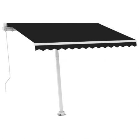 Freestanding Manual Retractable Awning 300x250 cm Anthracite