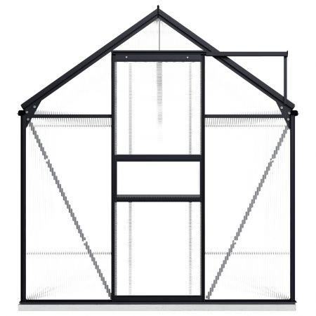 Greenhouse with Base Frame Anthracite Aluminium 7.03 m²