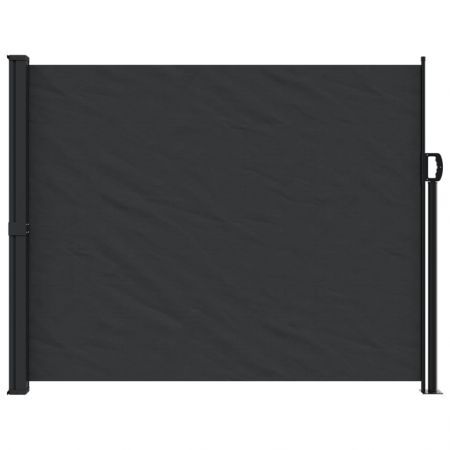 Retractable Side Awning Black 160x500 cm