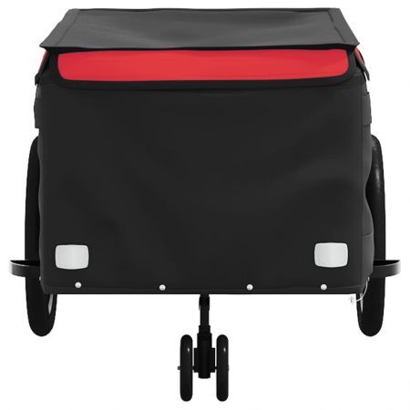 Bike Trailer Black and Red 45 kg Iron