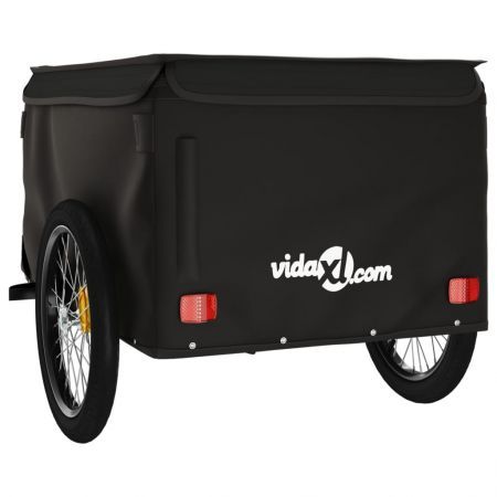 Bike Trailer Black 45 kg Iron