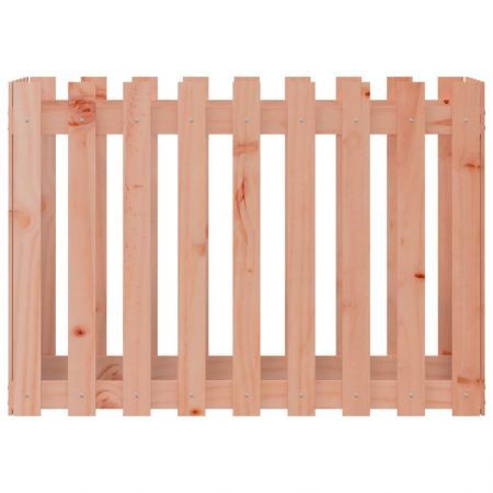 Garden Raised Bed with Fence Design 100x50x70 cm Solid Wood Douglas