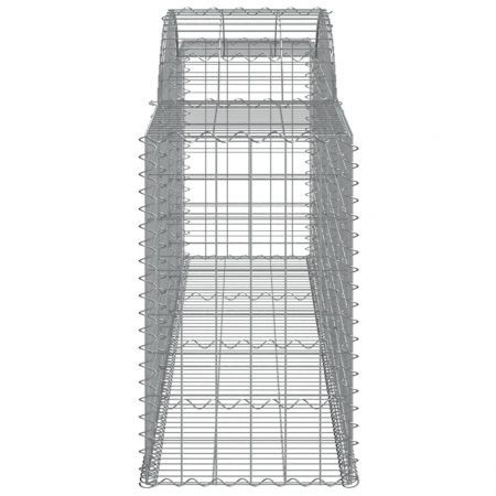 Arched Gabion Baskets 2 pcs 300x50x80/100 cm Galvanised Iron