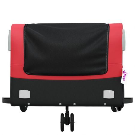 Bike Trailer Black and Red 45 kg Iron