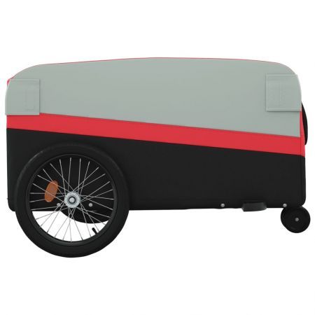 Bike Trailer Black and Red 45 kg Iron