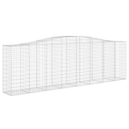 Arched Gabion Basket 400x50x120/140 cm Galvanised Iron