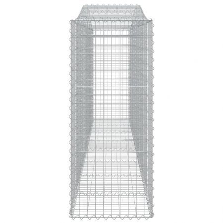 Arched Gabion Basket 400x50x120/140 cm Galvanised Iron