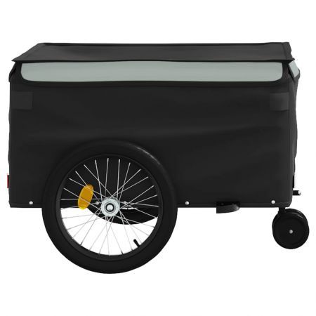 Bike Trailer Black and Grey 45 kg Iron