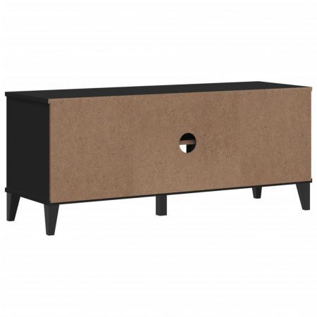 Shoe Bench VIKEN Black 106x35x45 cm Engineered Wood