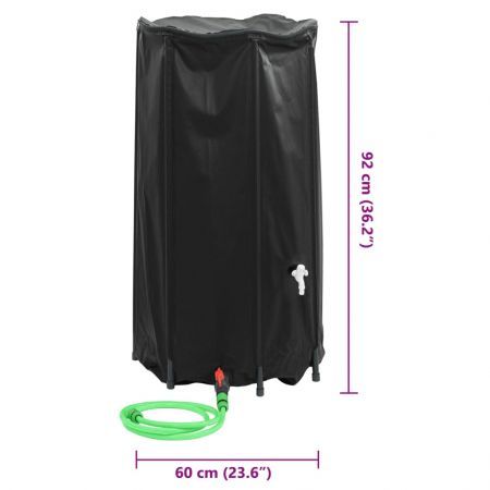 Water Tank with Tap Foldable 250 L PVC