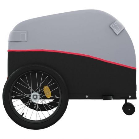 Bike Trailer Black and Red 45 kg Iron