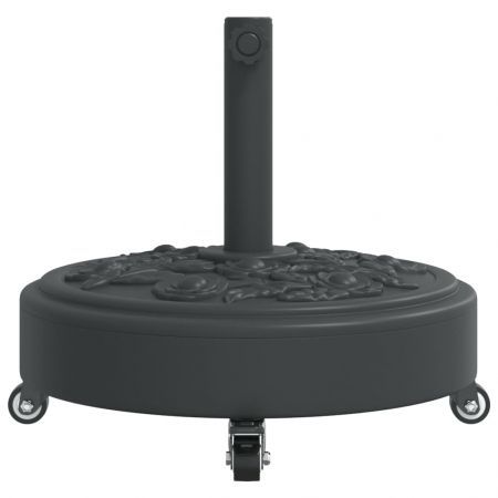 Parasol Base with Wheels for Ø38 / 48 mm Poles 27 kg Round