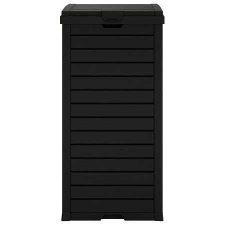 Outdoor Garbage Bin Black 41x41x86 cm Polypropylene