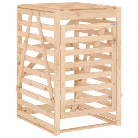 Double Wheelie Bin Storage Solid Wood Pine