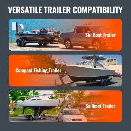 Boat Trailer Guide, 1.2M Adjustable Design Trailer Guide Poles, 2PCS Rustproof Galvanized Steel Trailer Guide ons, Trailer Guides with PVC Pipes, for Ski Boat, Fishing Boat or Sailboat Trailer