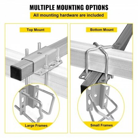 Boat Trailer Guide on, 24\", One Pair Trailer Pontoon Bunk Board Guide-ons, Steel Trailer Guides, Complete Mounting Accessories Included, for Ski Boat, Fishing Boat or Sailboat Trailer