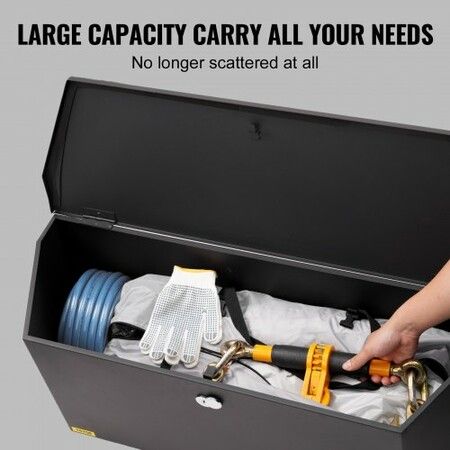 Trailer Tongue Box, Carbon Steel Tongue Box Tool Chest, Heavy Duty Trailer Box Storage with Lock and Keys, Utility Trailer Tongue Tool Box for Pickup Truck Bed, RV Trailer, 91.44cmx30.48 cmx30.4,36"x12"x12"