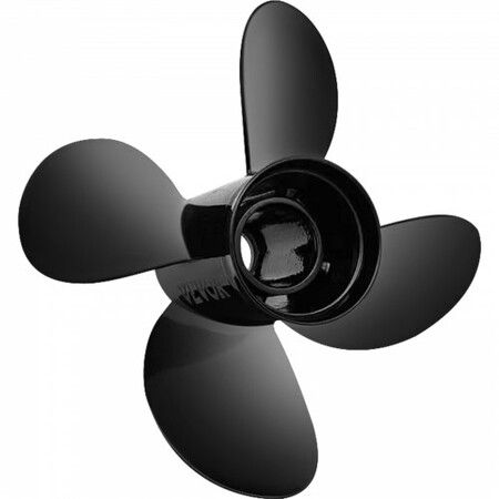 Outboard Propeller, Replace for OEM 48-8M0084495, 4 Blades 14\" x 19\" Aluminium Boat Propeller, Compatible with 135-300HP 2-Stroke & 4-Stroke Outboards, Alpha&Bravo I Stern-Drives, RH