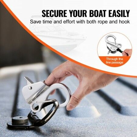 Boat Anchor Hook Stainless Steel Knotless Anchor System with Quick Release