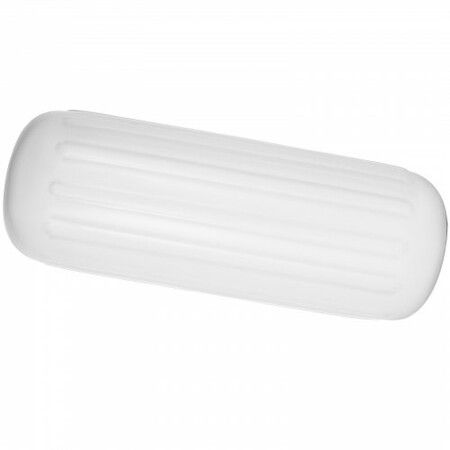 4 Ribbed Boat Fender 10" x 28" White Center Hole Bumper Mooring Protection