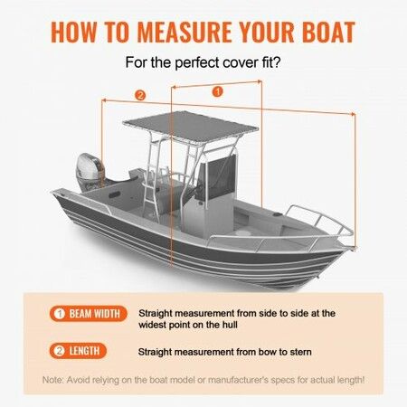 T Top Boat Cover, 20'-22' Waterproof Trailerable T-Top Boat Cover, 600D Marine Grade PU Oxford, with Windproof Buckle Straps, for Center Console Boat with T Top Roof, Fits 20'-22'L x 106"W, Grey