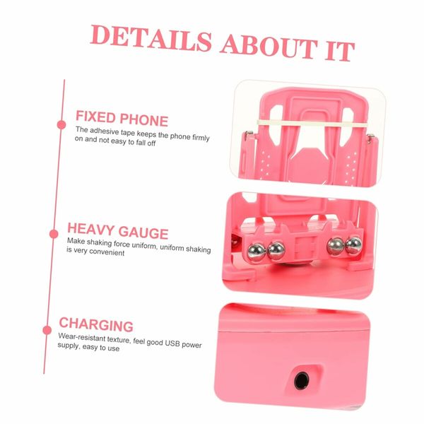 Mobile Phone Pedometer Iron Men and Women Brush Step Data Line, Pink