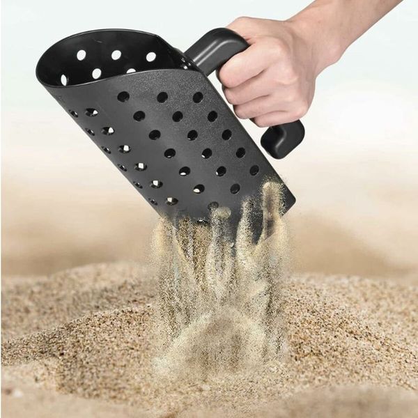 Sand Scoop Set, Sand Sifter Scoop Shovel Metal Detecting Accessories, ABS Plastic Metal Detector Scoop Trowel for Digging