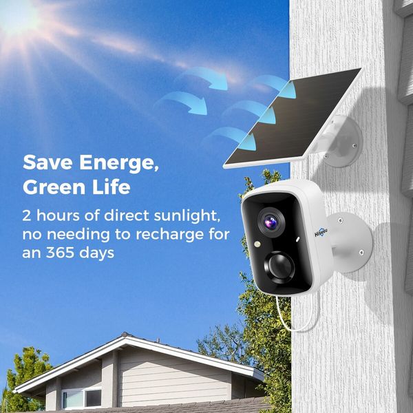 Solar Security Cameras Wireless Outdoor,Battery Powered 3K 4MP Surveillance Indoor WiFi Smart Cameras,Motion Detection,Waterproof,Color Night Vision,2 Way Audio (3Pack)