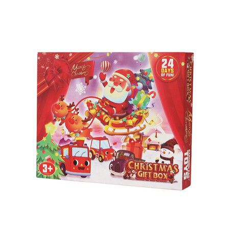 Advent Calendar 2024 for Kids 24 Days Christmas Countdown Calendar with Cute Pull-Back Cars Vehicles Holiday Gift Christmas Holiday Gnome Calendar Gift