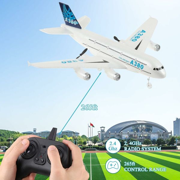 Remote Control Airplane, 2.4G 3 Channel RC Aircraft Builted in 6-Axis Gyro, Durable EPP Foam RC Plane, Easy to Fly RC Fighter for Beginner Kids