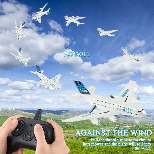 Remote Control Airplane, 2.4G 3 Channel RC Aircraft Builted in 6-Axis Gyro, Durable EPP Foam RC Plane, Easy to Fly RC Fighter for Beginner Kids