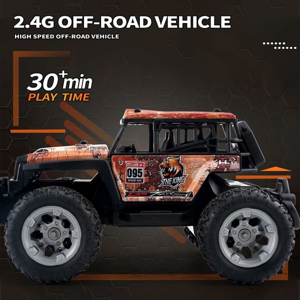 RC Truck 1/20 Remote Control Rock Crawler ATV 4 Wheeler Climbing RC Vehicle LED Searchlight Fast Short Course Rally Racing Car Toy Birthday Xmas Gift