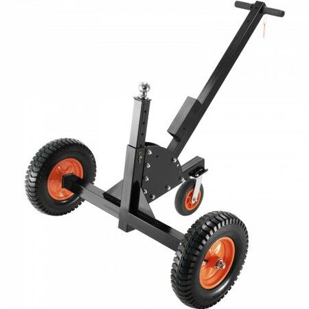 Adjustable Trailer Dolly, 680.4 kg Tongue Weight Capacity, 2 in 1 Trailer Mover with 60-90 cm Adjustable Height & 50.8 mm Ball, Pneumatic Tires & Universal Wheel, for Moving Car RV Trailer